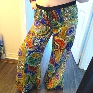 Retro Boho festival pants L
